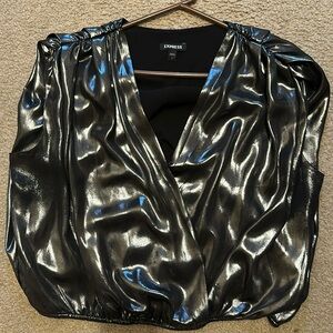 Express silver sleeveless less blouse